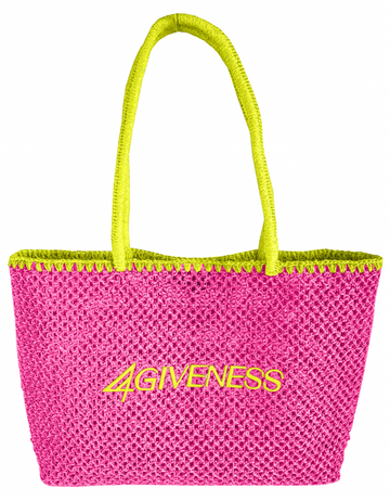 BORSA CARTAPAGLIA RICAMO 4GIVENESS
