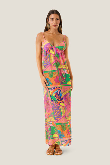ABITO LUNGO POP FOULARD