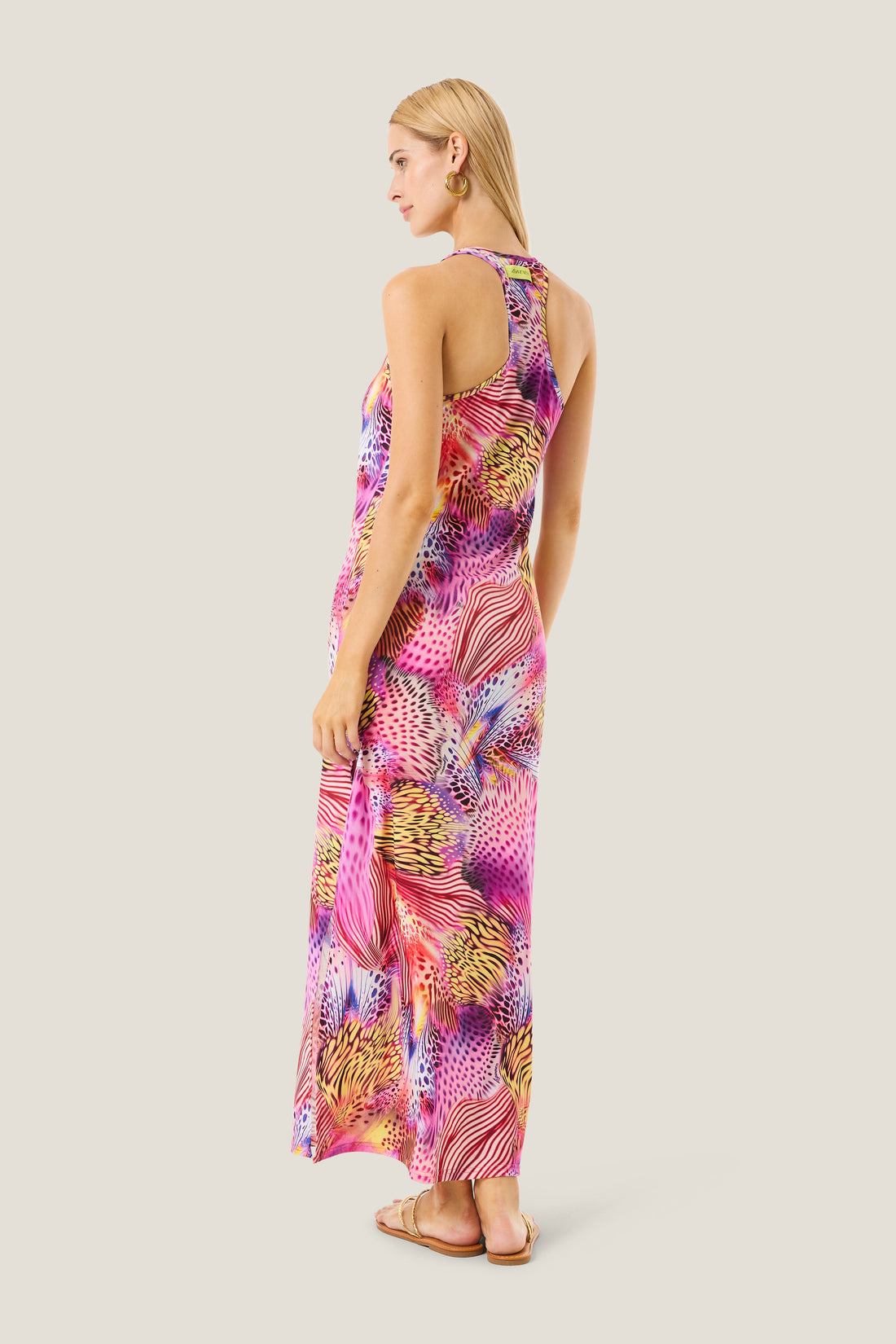 ABITO LUNGO PINK BUTTERFLY