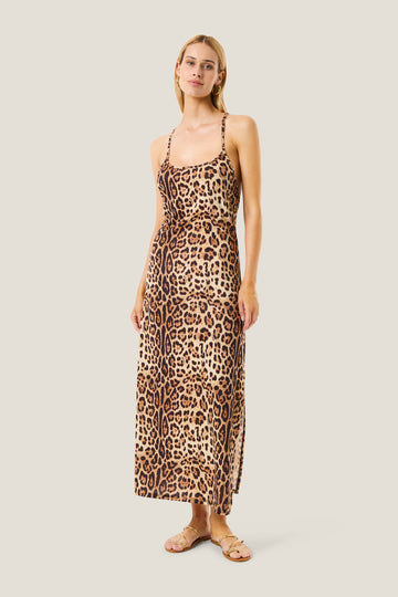 ABITO LUNGO LEOPARD BASIC