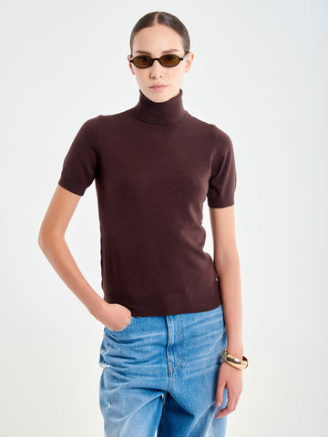 Pull Dolcevita Maniche Corte Moro