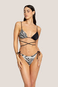 Triangolo  slip laccetti zebra night image 0