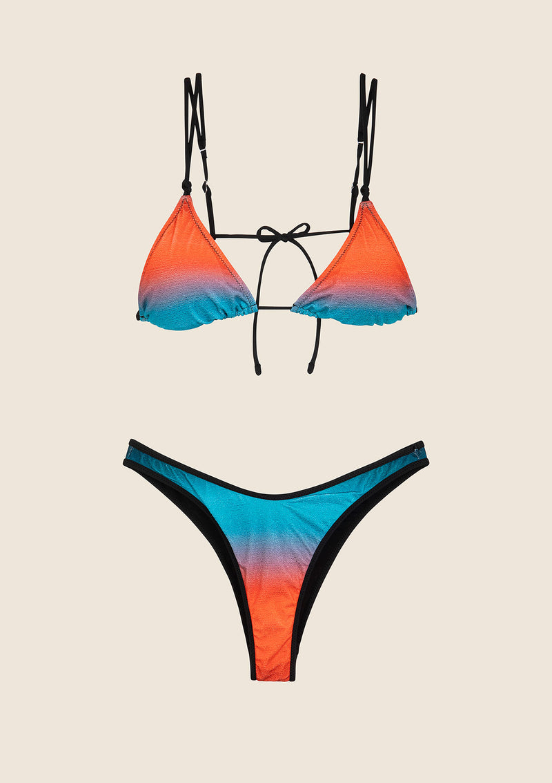 Bikini Donna F**K Triangolo con Slip Americano Fisso Fantasia 1100-X48 image 3