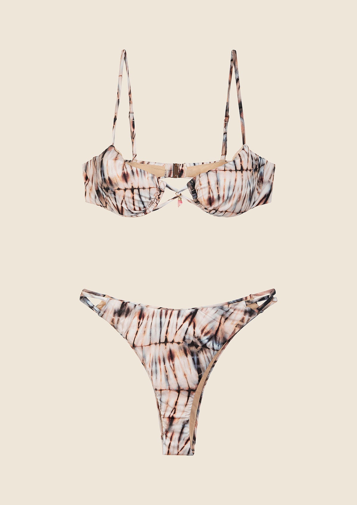 Bikini Donna Me fui Reggiseno con Ferretto e Slip Regolabile Fantasia 0321-X15 image 2