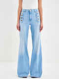 Jeans Giudith con Bottoni Blu