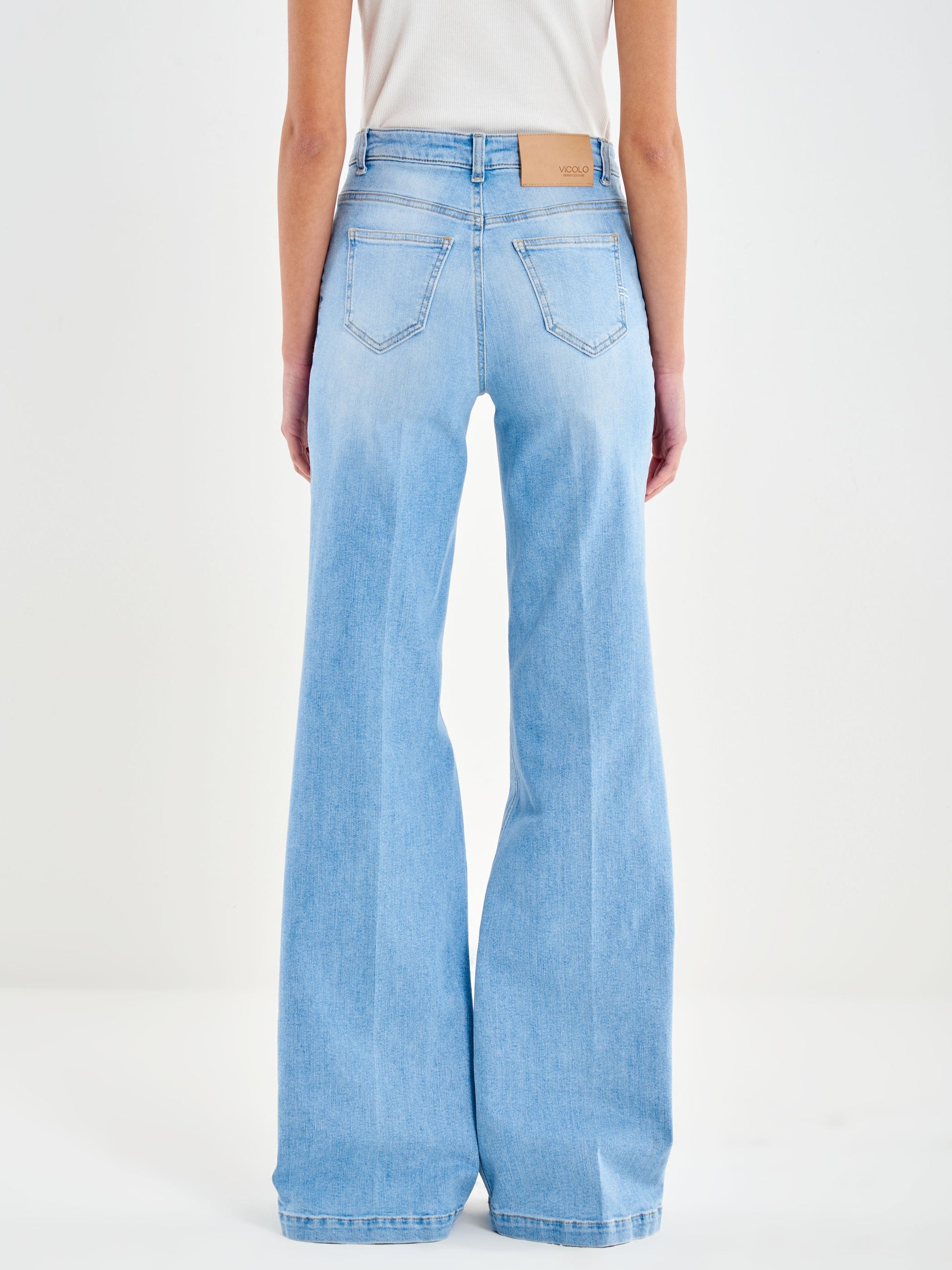 Jeans Giudith con Bottoni Blu