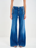 Jeans Giudith con Bottoni Blu