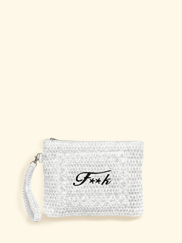 Mini Pochette Donna F**K Bianca SW0007-WH