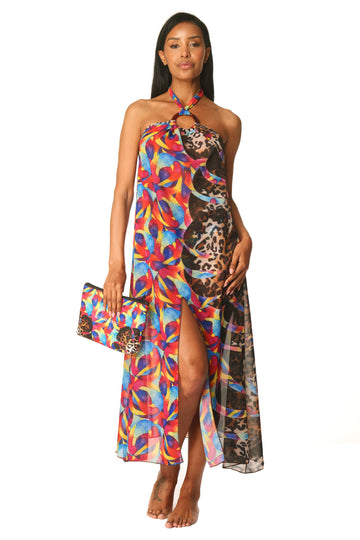 Abito Americano Animalier Color Chic