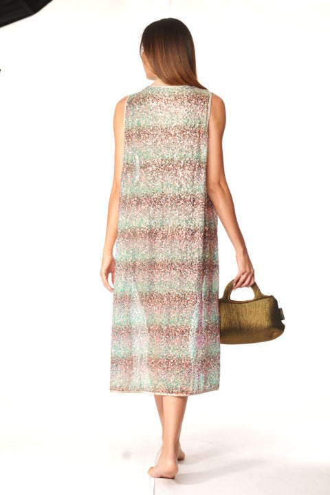 Gilet paillettes sfumato
