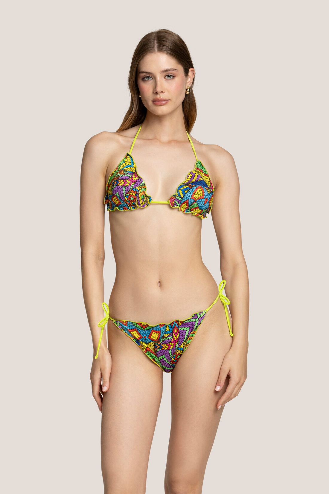 Triangolo sbambolato snake skin image 0