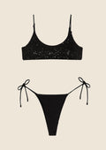 Bikini Donna F**K Top con Slip Regolabile Nero 0432-BK image 3