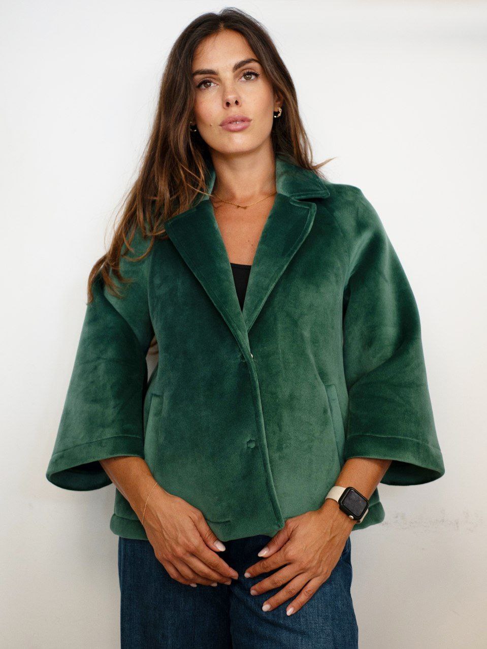 Cappotto Corto Bardomiano TensioneIn in Verde, Marrone e Nero