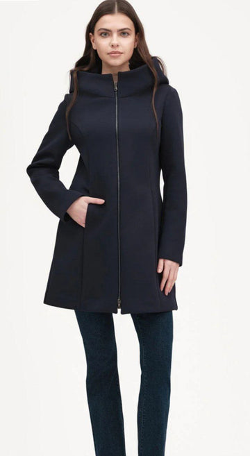 Cappotto Whitewise Mistolana in Nero e Panna