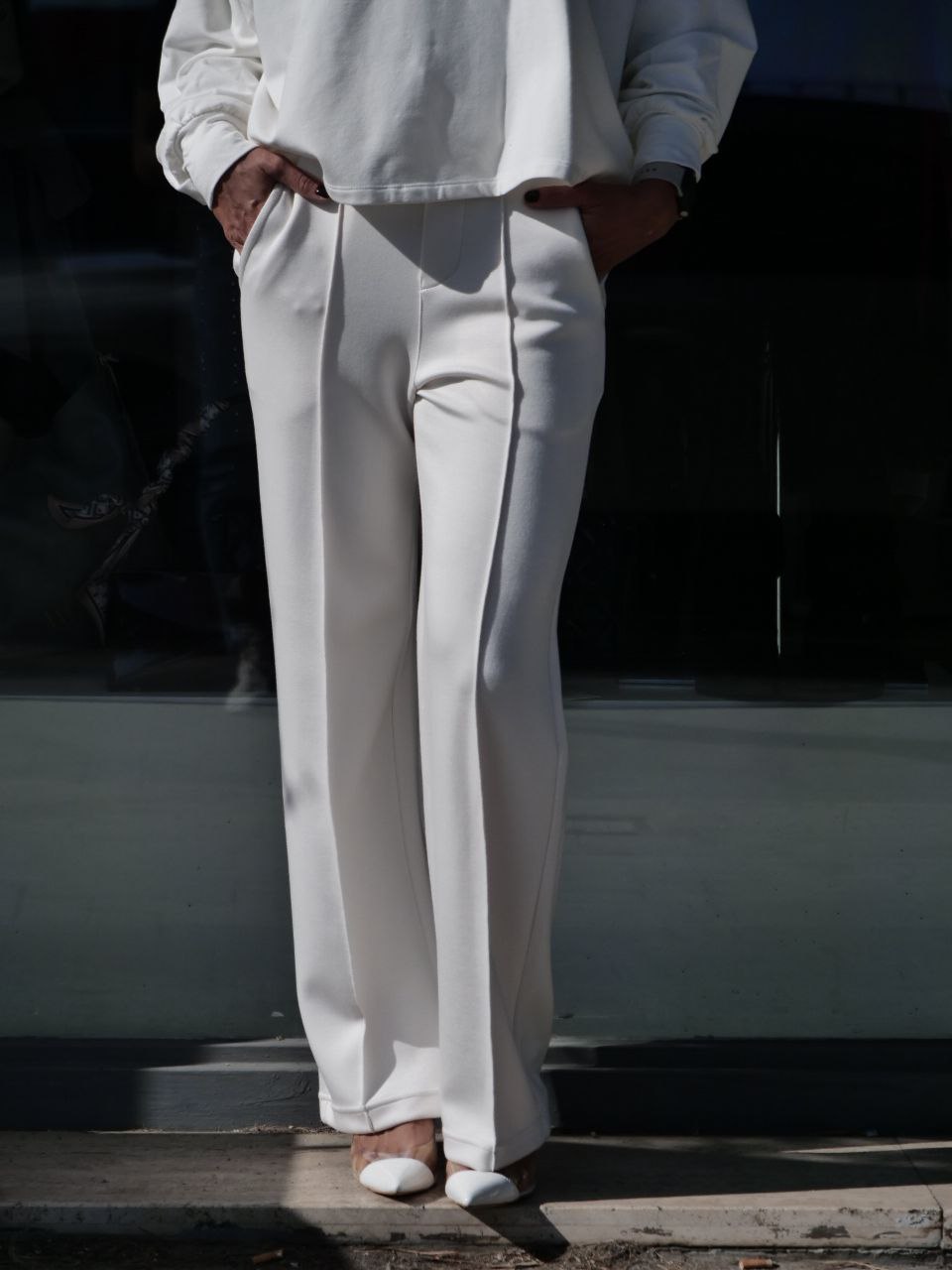 Pantalone Whitewise Colore Panna Misura S e M