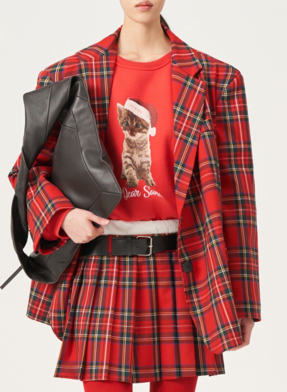 Gonna Tartan Scozzese con Pieghe