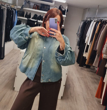 Giacca Denim TensioneIn con Vestibilità Comoda