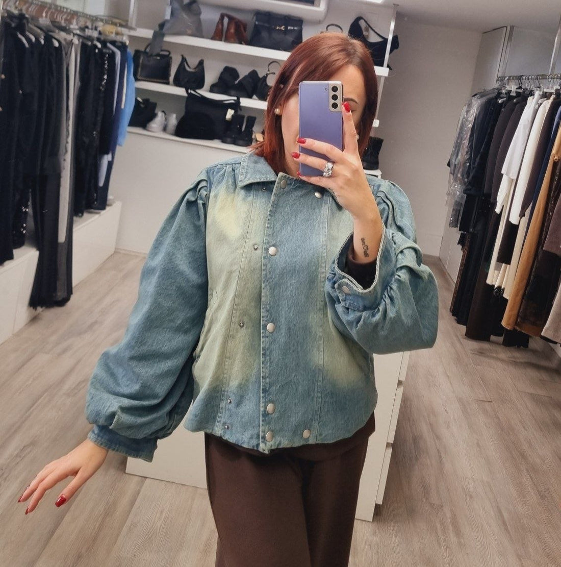 Giacca Denim TensioneIn con Vestibilità Comoda